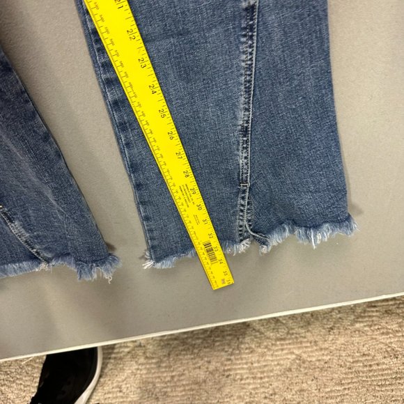 Kancan Miranda Ultra High Rise Flare Jeans Frayed Denim Size 3/25 Bell bottoms - Picture 8 of 16